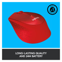 Logitech M330 Silent Plus wireless Rot