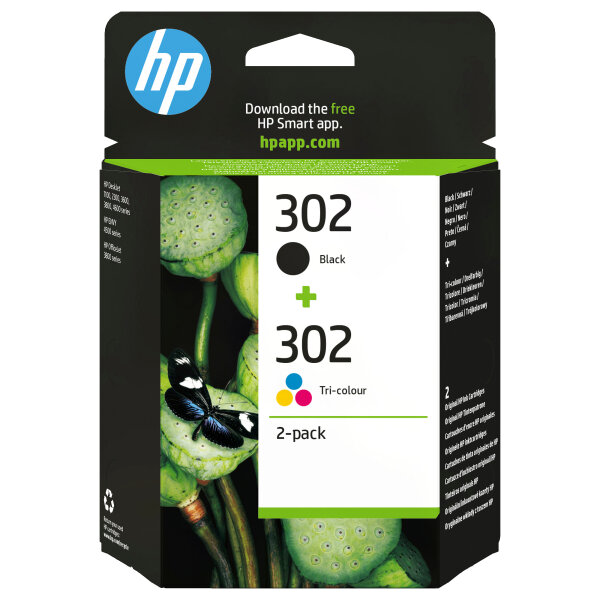 HP Tinte 302 X4D37AE 2er Pack Schwarz / Color (Cyan/Magenta/Gelb)