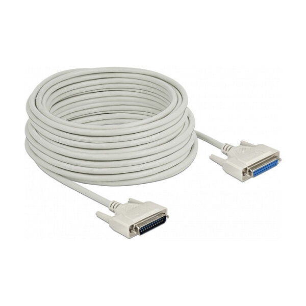 Delock Serielles Kabel D-Sub 25 Stecker zu Buchse 20 m