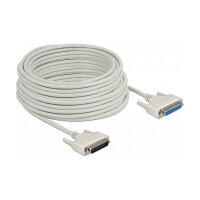 Delock Serielles Kabel D-Sub 25 Stecker zu Buchse 20 m