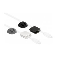 Delock Kabelhalter und Kabelclip Set 4 Stück