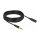 Delock Klinkenverlängerungskabel 6,35 mm 3 Pin Stecker zu Buchse 10 m schwarz