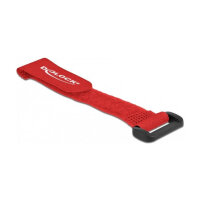 Delock Klett-Kabelbinder mit Schlaufe L 150 x B 20 mm rot...