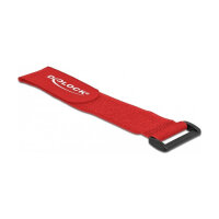 Delock Klett-Kabelbinder mit Schlaufe L 280 x B 38 mm rot...