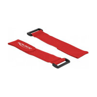 Delock Klett-Kabelbinder mit Schlaufe L 280 x B 38 mm rot...