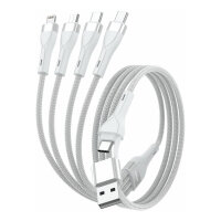 4smarts USB-C/A Multi-Ladekabel 4in2 1,2m, wei