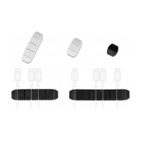 Delock Kabelhalter trapezförmig selbstklebend Kombi Set 10 Stück schwarz / weiß