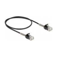 Delock Kabel RJ45 Stecker zu RJ45 Stecker mit Knickschutz...