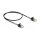 Delock Kabel RJ45 Stecker zu RJ45 Stecker mit Knickschutz Cat.6A 50 cm schwarz