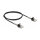 Delock Kabel RJ45 Stecker zu RJ45 Stecker mit Knickschutz Cat.6A 1 m schwarz