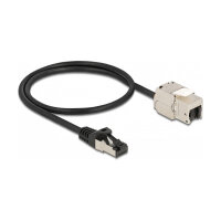 Delock Kabel RJ45 Stecker zu Keystone Modul RJ45 Buchse...