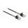 Delock Kabel RJ45 Stecker zu RJ45 Stecker mit Knickschutz Cat.6A 3 m schwarz