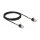Delock Kabel RJ45 Stecker zu RJ45 Stecker mit Knickschutz Cat.6A 3 m schwarz
