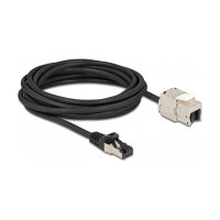 Delock Kabel RJ45 Stecker zu Keystone Modul RJ45 Buchse...