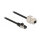 Delock Kabel RJ45 Stecker zu Keystone Modul RJ45 Buchse Cat.6A 5 m schwarz