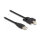 Delock Kabel USB 2.0 Typ-A Stecker zu Typ-B Stecker mit Schrauben 0,5 m