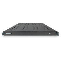 DIGITUS Fachboden 1HE 44x482x500-780mm bis 50kg schwarz vari