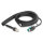 Delock Spiralkabel RJ50 Stecker zu PoweredUSB Stecker 12 V 3 m schwarz