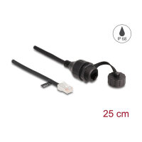 Delock Kabel RJ45 Stecker zu RJ45 Buchse zum Einbau mit...