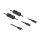 Delock Kabel USB Type-C™ Stecker zu 2 x DC 5,5 x 2,1 mm Buchse mit Schalter 1 m