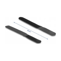 Delock Klettkabelbinder L 180 x B 20 mm schwarz 10...