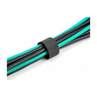 Delock Klettkabelbinder L 180 x B 20 mm schwarz 10 Stück