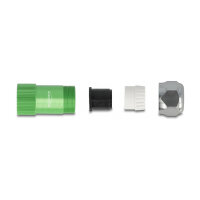 Delock Kabelverschraubung 6,4 mm mit Zugentlastung und Biegeschutz, staub- und wasserdichtes Gehäuse (IP67) aus Aluminium