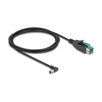 Delock PoweredUSB Kabel Stecker 12 V zu DC 5,5 x 2,5 mm Stecker gewinkelt 2 m