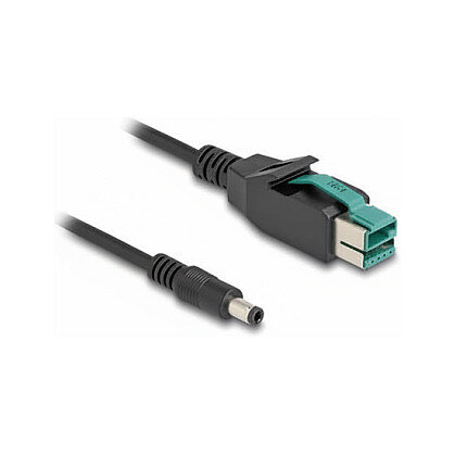 Delock PoweredUSB Kabel Stecker 12 V zu DC 5,5 x 2,5 mm Stecker 1 m