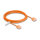 Delock RJ45 Netzwerkkabel Cat.6 UTP Ultra Slim 3 m orange mit kurzen Steckern