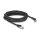 Delock RJ45 Netzwerkkabel Cat.8.1 S/FTP Stecker 45° nach rechts gewinkelt zu Stecker gerade bis 40 Gbps 5 m schwarz