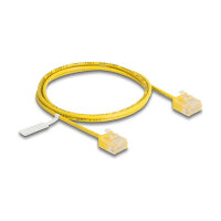 Delock RJ45 Netzwerkkabel Cat.6 UTP Ultra Slim 1 m gelb...