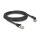 Delock RJ45 Netzwerkkabel Cat.6A S/FTP Stecker 45° nach rechts gewinkelt zu Stecker gerade 2 m schwarz