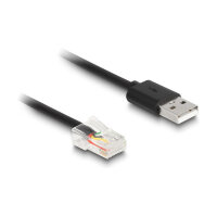 Delock RJ50 zu USB 2.0 Typ-A Spiralkabel 2 m