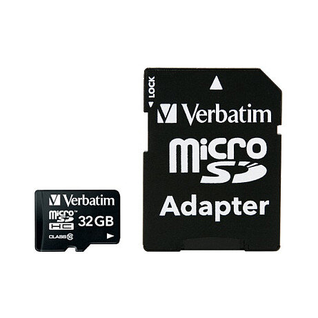 CARD 32GB Verbatim Premium MicroHC 90MB/s +Adapter