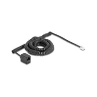 Delock Telefonkabel / Spiralkabel RJ11 Stecker zu RJ45...