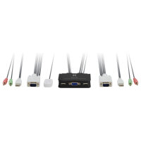KVM Switch USB 2x Level One Audio
