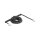 Delock Telefonkabel / Spiralkabel RJ11 Stecker zu RJ45 Stecker schwarz 10 m
