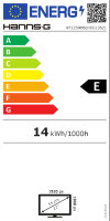 Hannspree 54.6cm (21.5") HT225HPB 16:9 M-Touch HDMI+DP blac