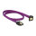 Delock SATA 6 Gb/s Kabel gerade auf unten gewinkelt 50 cm violett