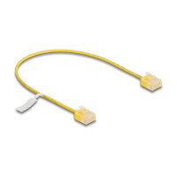 Delock RJ45 Netzwerkkabel Cat.6 UTP Ultra Slim 0,3 m gelb...