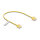 Delock RJ45 Netzwerkkabel Cat.6 UTP Ultra Slim 0,3 m gelb mit kurzen Steckern