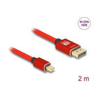 Delock Mini DisplayPort zu DisplayPort Kabel 8K 60 Hz 2 m...