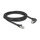 Delock GigE Kamera Kabel RJ45 Stecker 90° gewinkelt mit Schrauben zu RJ45 Stecker Cat.6 S/FTP 2 m schwarz