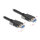 Delock USB 5 Gbps Kabel Typ-A Stecker zu Typ-A Stecker mit Schraubenabstand 22 mm 1 m schwarz
