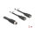 Delock M12 Kabel A-kodiert 8 Pin Buchse zu 2 x USB 2.0 Typ-A Buchse 2 m schwarz
