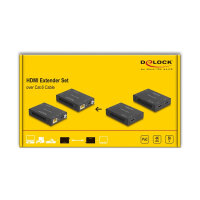 Delock HDMI Extender Set über Cat.6 Kabel 4K 60 Hz 50 m