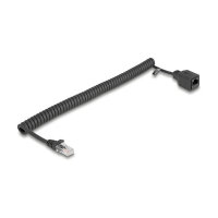 Delock RJ45 Spiralkabel Stecker zu Buchse Cat.5e UTP 0,5...