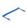 Delock RJ45 Spiralkabel Stecker zu Stecker Cat.6 UTP 0,8 m bis 1,8 m blau