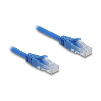 Delock RJ45 Spiralkabel Stecker zu Stecker Cat.6 UTP 0,6 m bis 1,2 m blau
